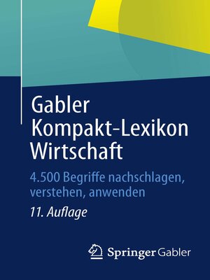 cover image of Gabler Kompakt-Lexikon Wirtschaft